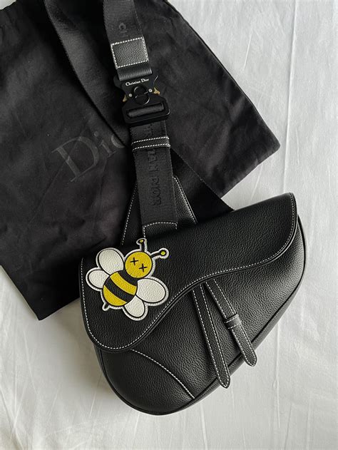 dior saddle bag x kaws|Dior x Kaws Saddle Bag Black .